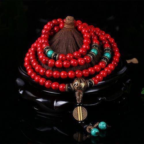 Red Bodhi Prayer Beads, A Choice of Zen-inspired Fashion